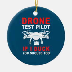 Décoration En Céramique Pilote d'essai de drone