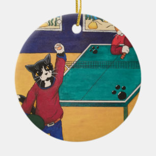 Décoration En Céramique Ping-pong
