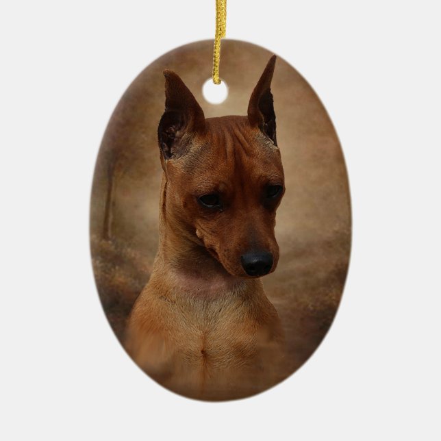 Décoration En Céramique Pinscher miniature (Devant)