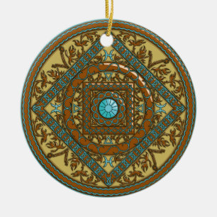 Décoration En Céramique Pisces Mandala Ornament