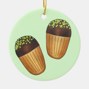 Décoration En Céramique Pistachio Madeleines Pâtisseries françaises Pâtiss