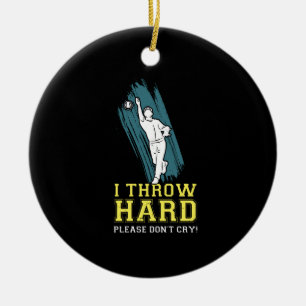 Décoration En Céramique Pitcher de softball de softball