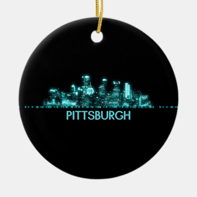 Décoration En Céramique Pittsburgh Skyline (Devant)
