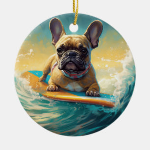 Décoration En Céramique Plage de Bulldog