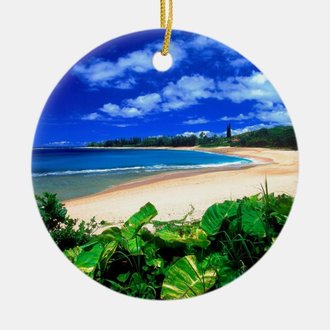 Décoration En Céramique Plage Haena Kauai Hawaï (Devant)