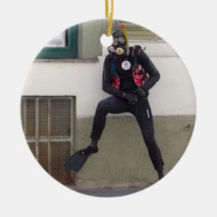 Décoration En Céramique Plongeur sec