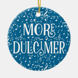 Décoration En Céramique Plus Dulcimer - Blue White Music