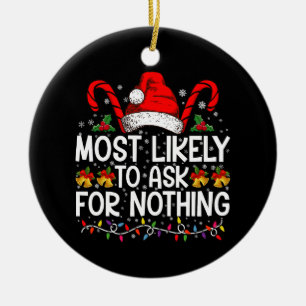 Décoration En Céramique Plus susceptible de demander rien pour Noël