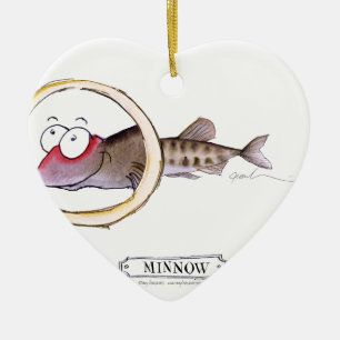 Décoration En Céramique Poissons de vairon, fernandes élégants