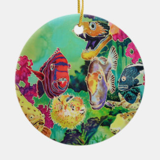 Décoration En Céramique Poissons des Beautés de la mer profonde