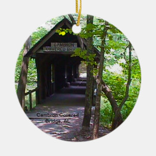 Décoration En Céramique Pont couvert de Cambron, Comté de Madison, Alabama