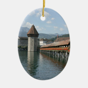 Décoration En Céramique Pont de chapelle, luzerne, Suisse