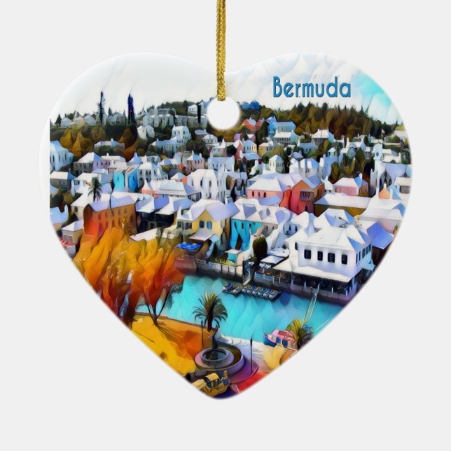Décoration En Céramique Pop Art Bermudes (Dos)