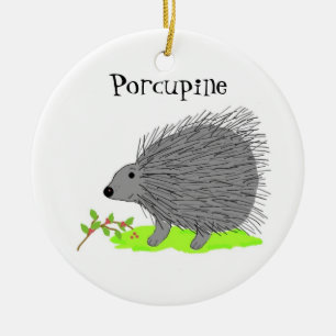 Décoration En Céramique Porcupine de dessin