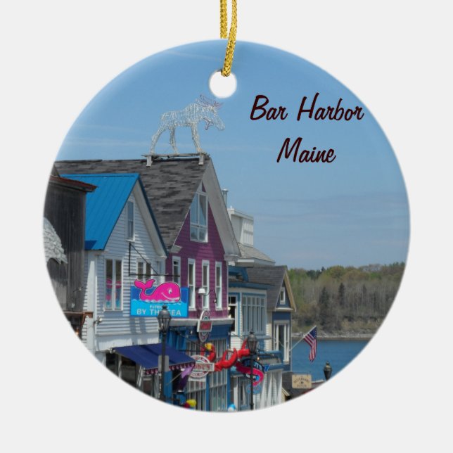 Décoration En Céramique Port de barre, Maine (Devant)