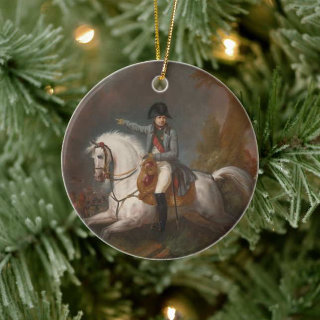 Décoration En Céramique Portrait équestre de Napoléon (Arbre)