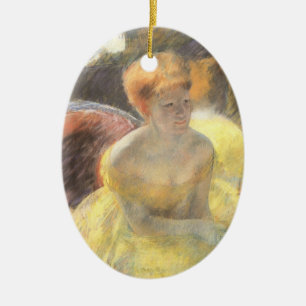 Décoration En Céramique Portrait of Lydia at the Opera by Mary Cassatt