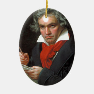 Décoration En Céramique Portrait vintage de compositeur, Ludwig von