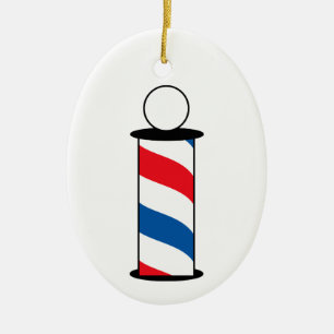 Décoration En Céramique Poteau en barbier