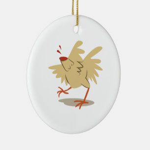 Décoration En Céramique Poulet sans tête