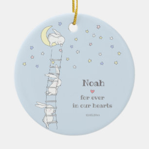 Décoration En Céramique Pour toujours dans nos coeurs une perte mignonne d