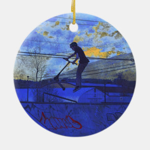 Décoration En Céramique Pour Un Peu D'Air - Champ De Kick-Scooter