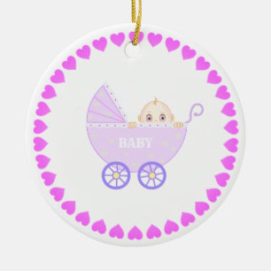 Décoration En Céramique Poussette pour bébé