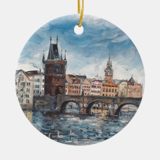 Décoration En Céramique Prag - Charles peinture de pont (Devant)