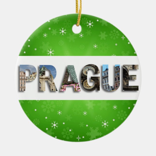 Décoration En Céramique Prague Travel Photos Tchèque Noël (Devant)