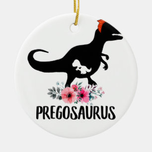 Décoration En Céramique Pregosaurus Funny Pregancy Don