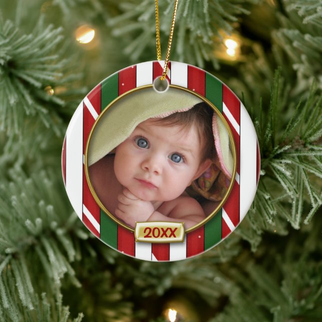 Décoration En Céramique Premier cadre photo de Noël pour bébé (Arbre)