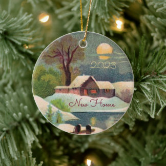 Décoration En Céramique Premier Noël à New Home Orament