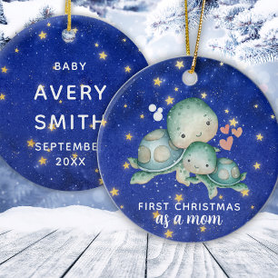 Décoration En Céramique Premier Noël Comme Une Mère Tortue De Mer Personna