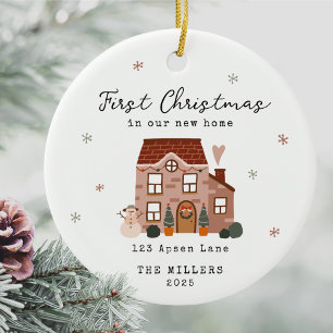 Décoration En Céramique Premier Noël dans notre nouvelle maison Adresse pe