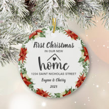 Premier Noël dans notre nouvelle maison Watercolor