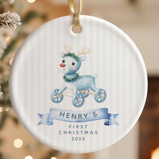 Décoration En Céramique Premier Noël de bébé personnalisé (Créateur téléchargé)