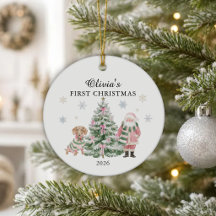 Premier Noël de bébé personnalisé