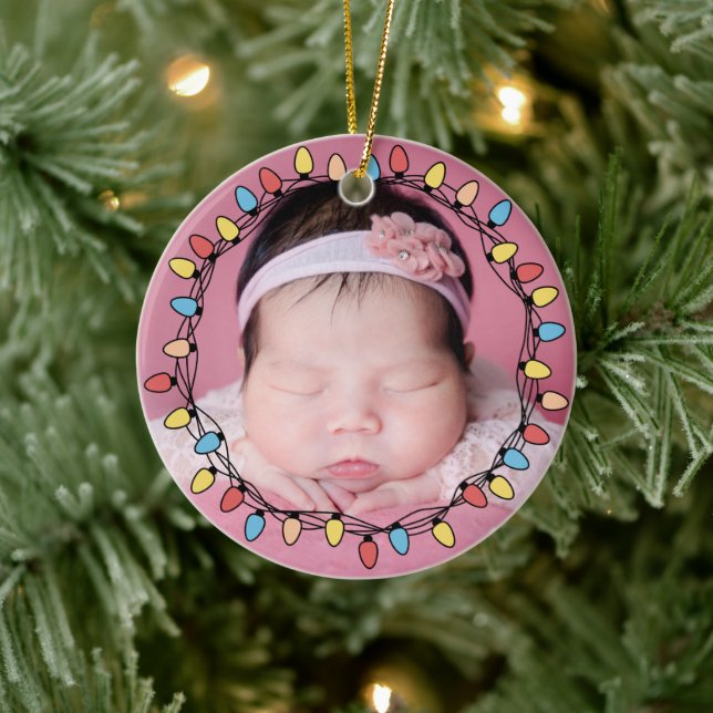 Décoration En Céramique Premier Noël du bébé mignon (Arbre)