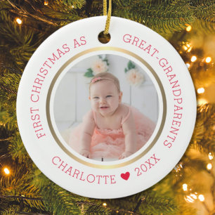 Décoration En Céramique Premier Noël en tant que arrière-grands-parents Ph