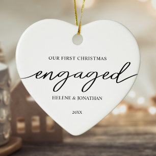Décoration En Céramique Premier Noël Engagé Minuscule Vacances Élégantes