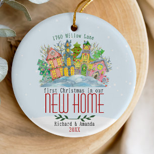Décoration En Céramique Premier Noël mignon dans notre nouvelle maison mai