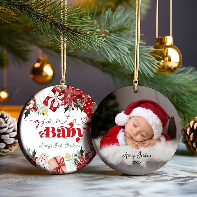 Décoration En Céramique Premier Noël personnalisé du bébé (Créateur téléchargé)
