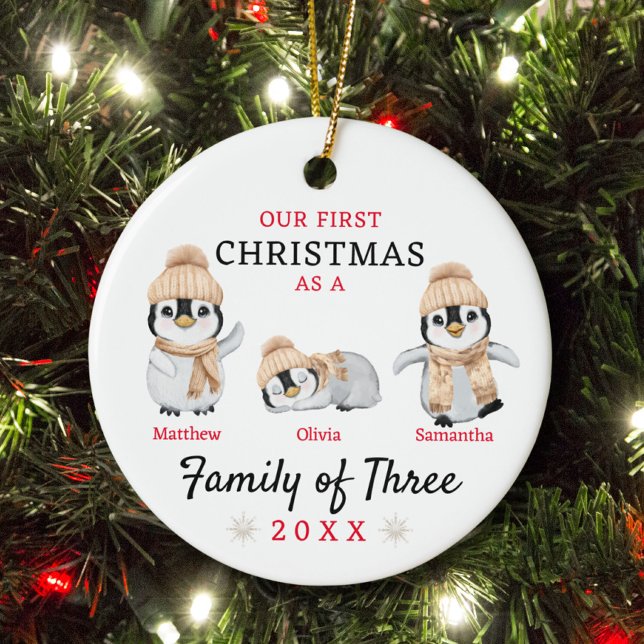 Décoration En Céramique Première famille de Noël des trois (Créateur téléchargé)