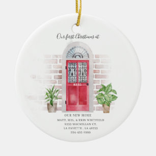 Décoration En Céramique Première Noël Nouvelle aquarelle