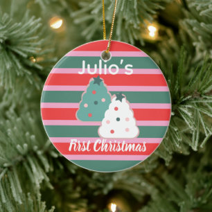 Décoration En Céramique Premiers biscuits de Noël Joyeux Noël