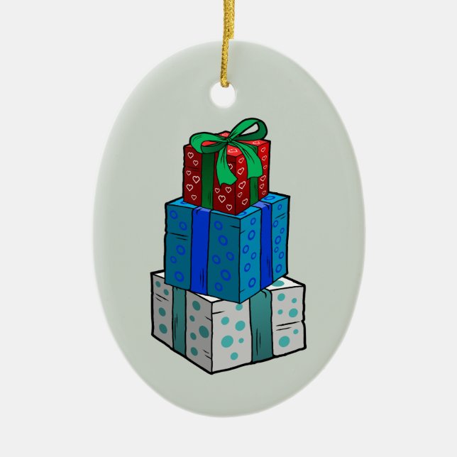 Décoration En Céramique Présentations de Noël (Devant)