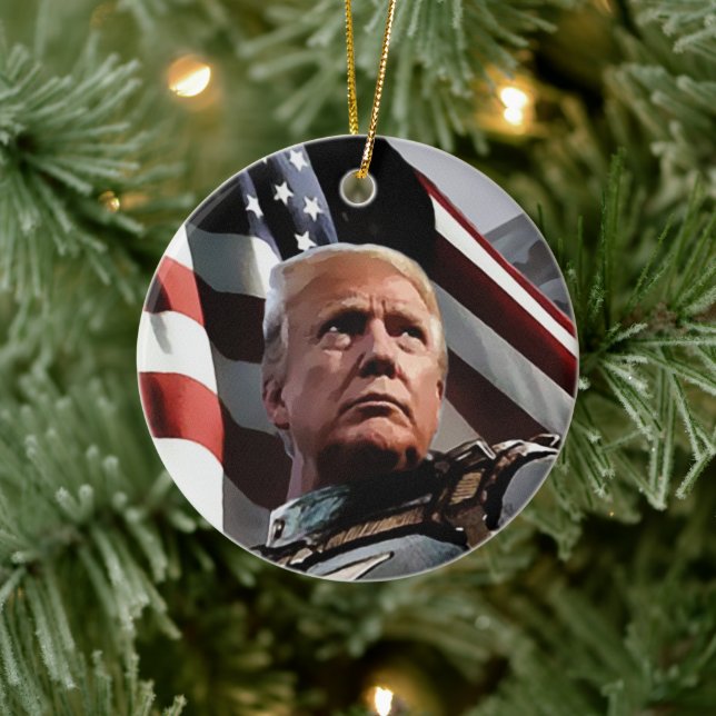 Décoration En Céramique Président Trump (Arbre)