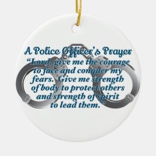 Décoration En Céramique Prière des policiers