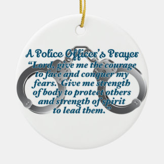 Décoration En Céramique Prière des policiers