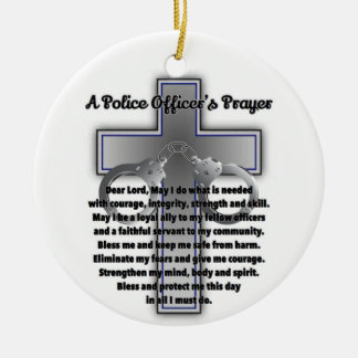 Décoration En Céramique Prière du policier
